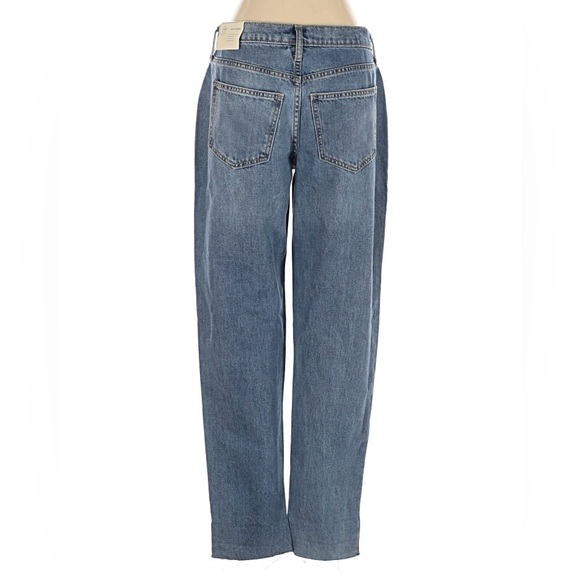 Universal Thread Women's Blue Boyfriend Jeans with Patches - Picture 2 of 7